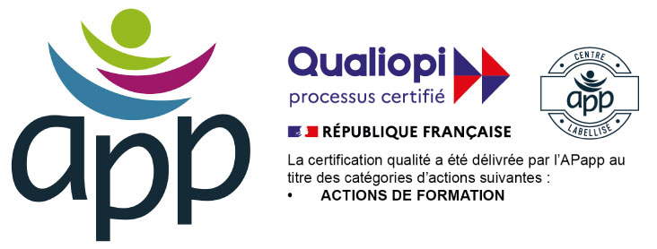 Logo APP atelier de pédagogie personnalisée et qualiopi