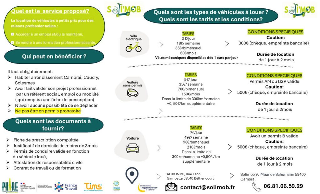 Visuel d'informations sur la location solidaire