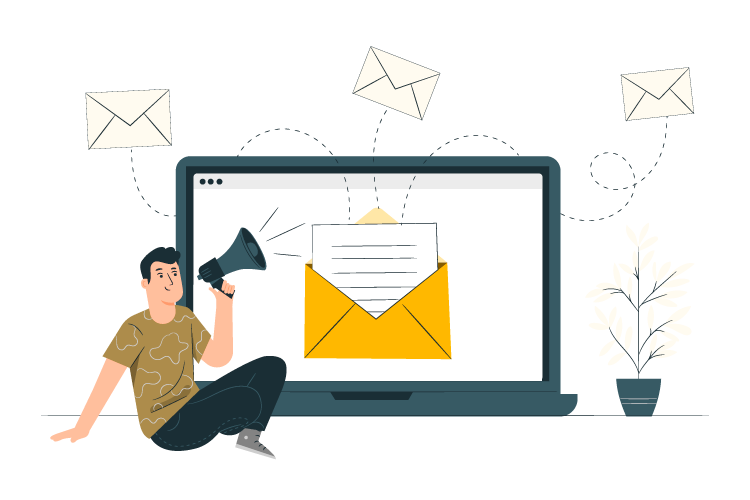 illustration d'envoi de mail